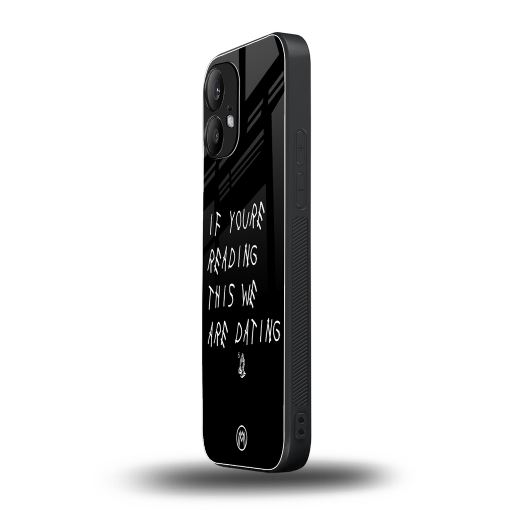 we are dating back phone cover | glass case for nothing phone 2