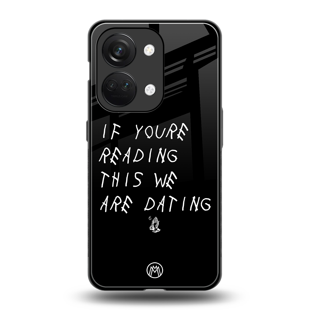 we are dating back phone cover | glass case for oneplus nord 3