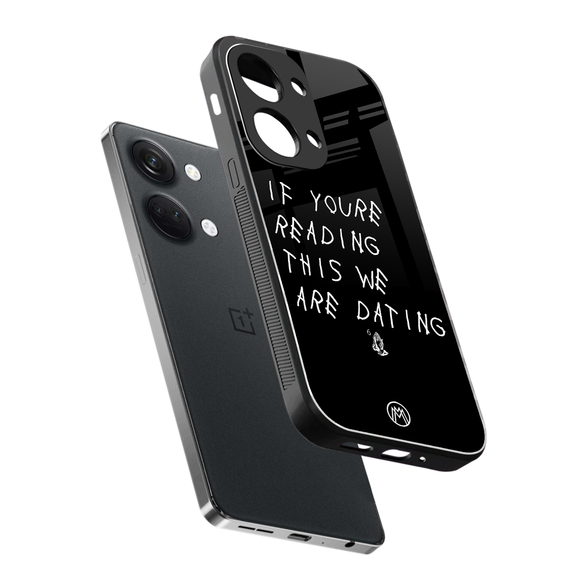 we are dating back phone cover | glass case for oneplus nord 3