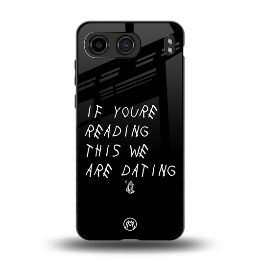 we are dating back phone cover | glass case for oneplus nord 4