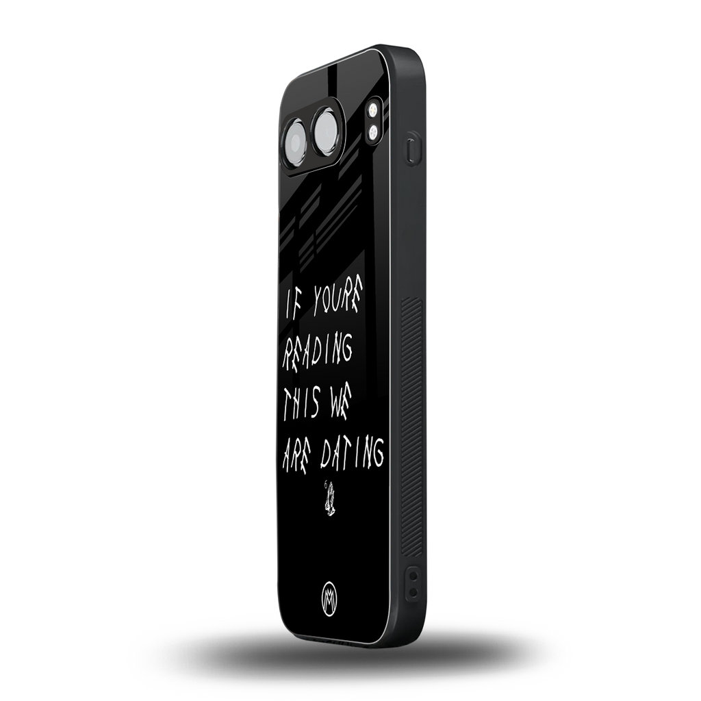 we are dating back phone cover | glass case for oneplus nord 4