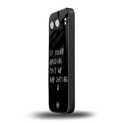 we are dating back phone cover | glass case for oneplus nord 4