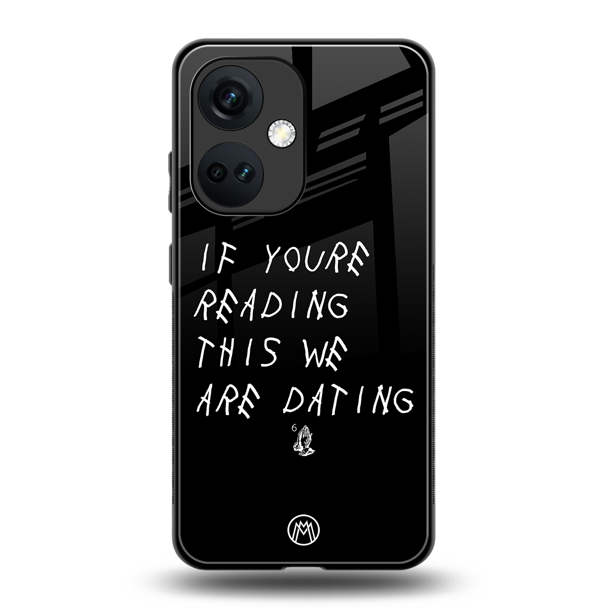 we are dating back phone cover | glass case for oneplus nord ce 3