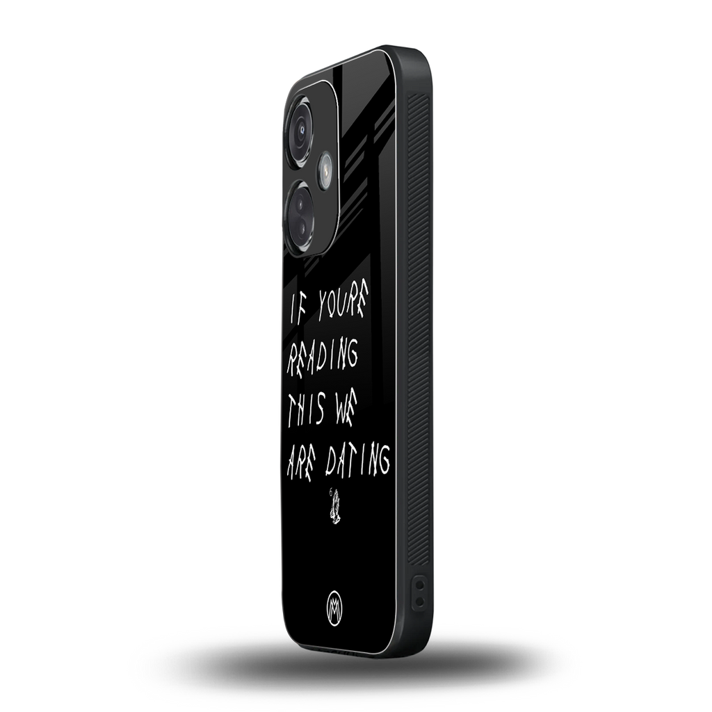 we are dating back phone cover | glass case for oneplus nord ce 3