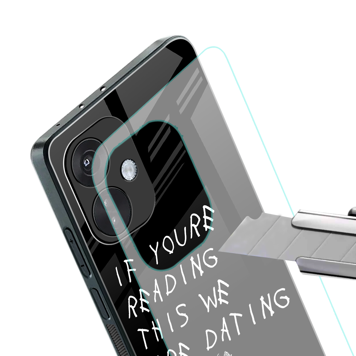 we are dating back phone cover | glass case for oneplus nord ce 3