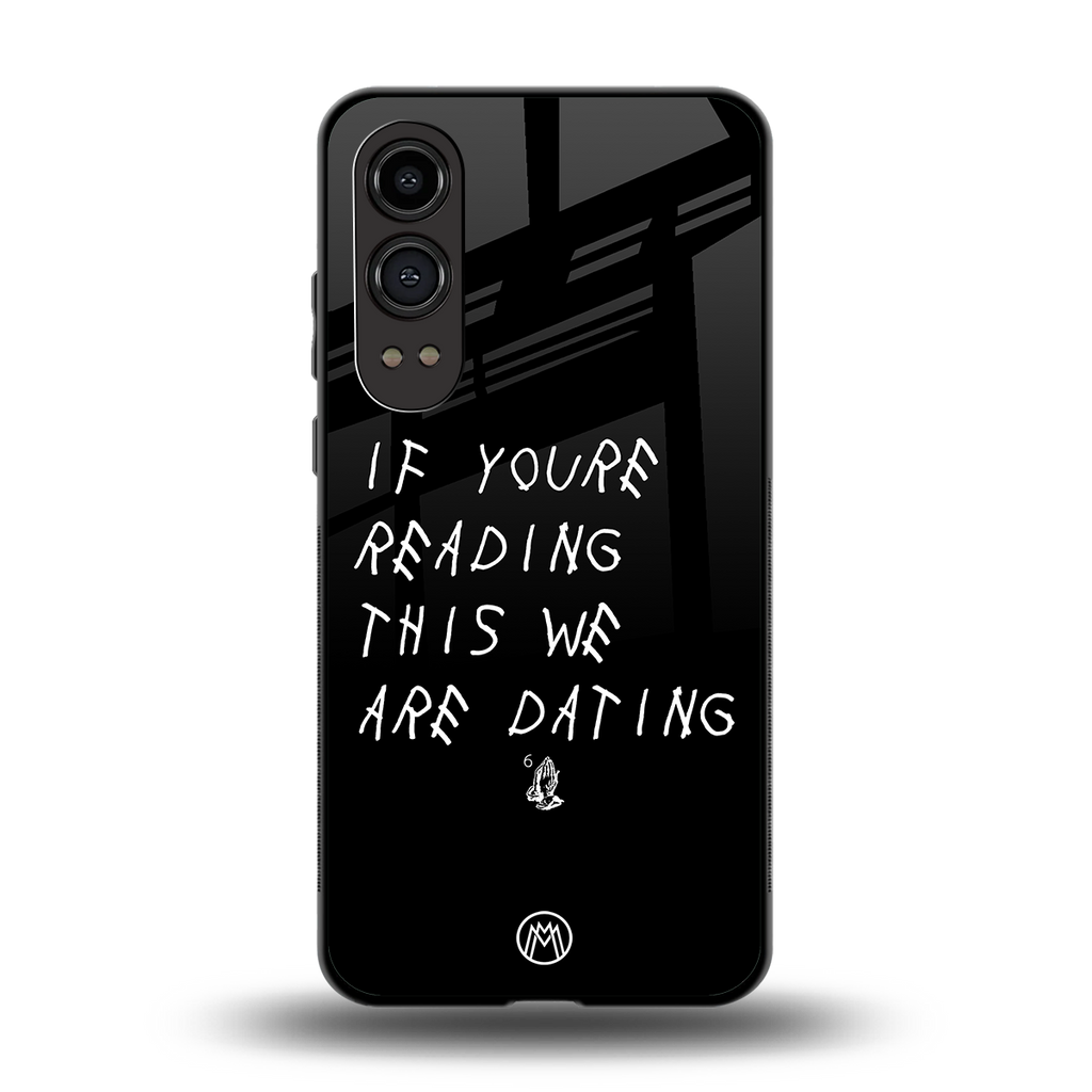 we are dating back phone cover | glass case for oneplus nord ce 4 lite