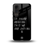 we are dating back phone cover | glass case for oneplus nord ce 4 lite