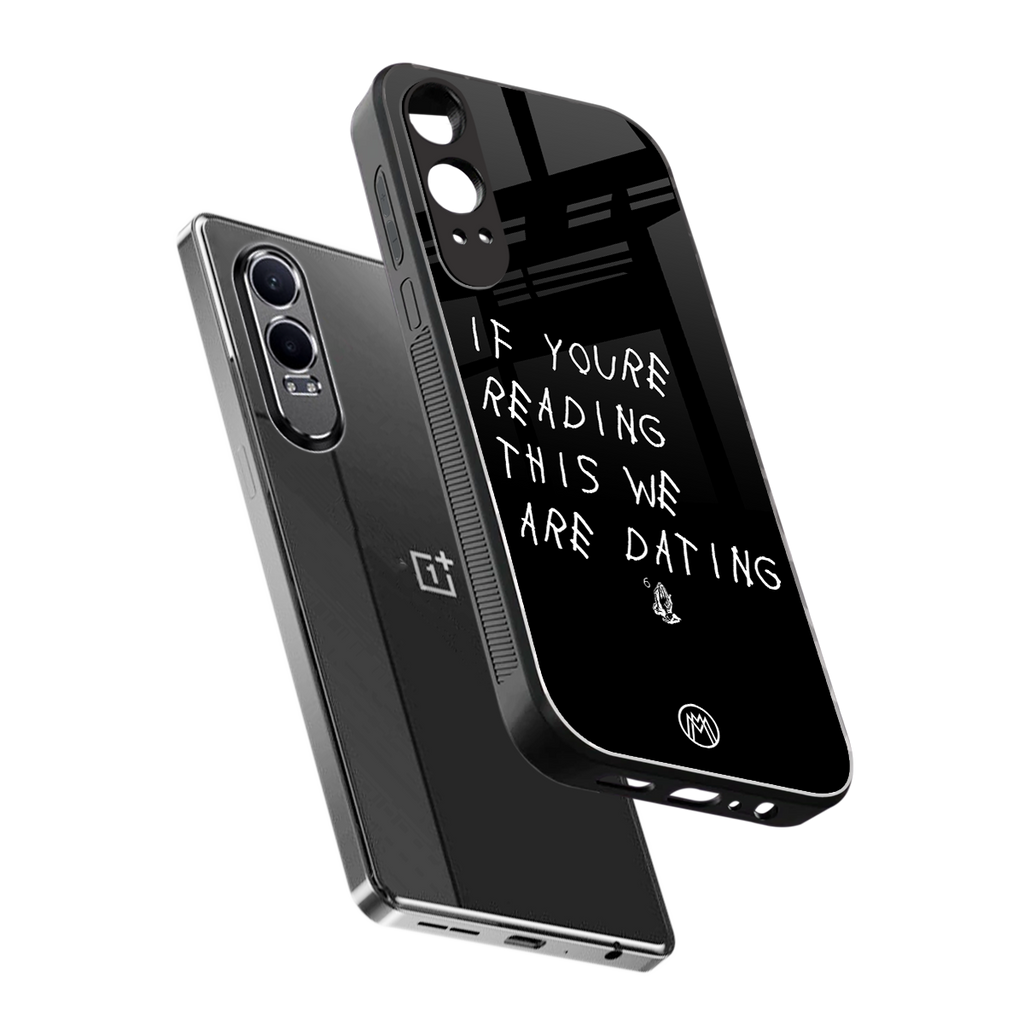 we are dating back phone cover | glass case for oneplus nord ce 4 lite
