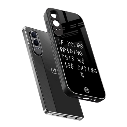 we are dating back phone cover | glass case for oneplus nord ce 4 lite