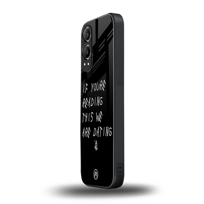 we are dating back phone cover | glass case for oneplus nord ce 4 lite