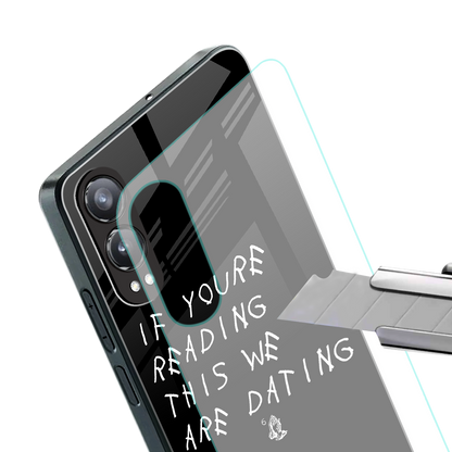 we are dating back phone cover | glass case for oneplus nord ce 4 lite