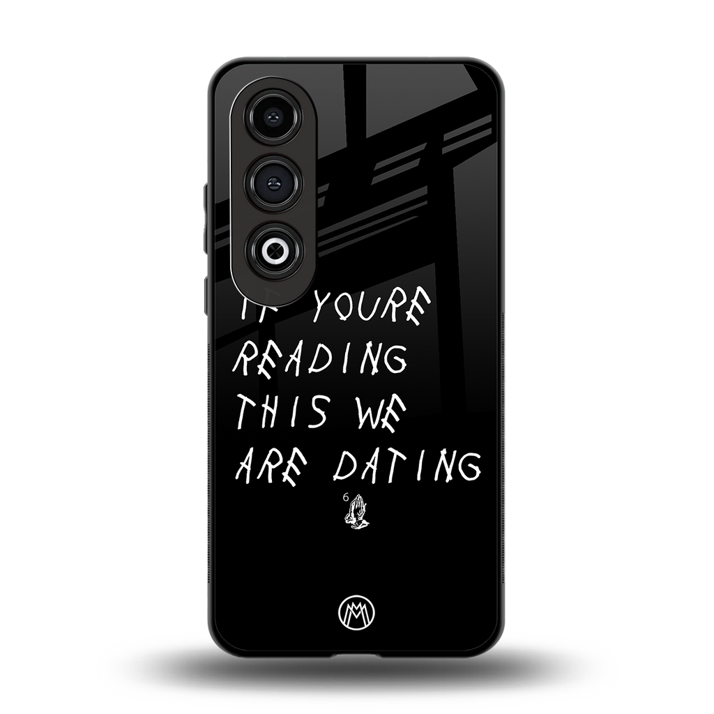 we are dating back phone cover | glass case for oneplus nord ce 4