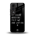 we are dating back phone cover | glass case for oneplus nord ce 4