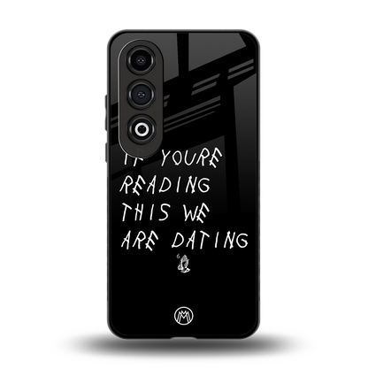 we are dating back phone cover | glass case for oneplus nord ce 4