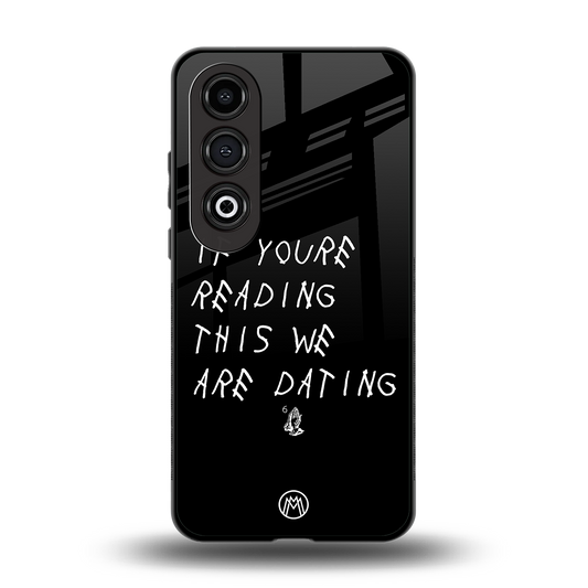we are dating back phone cover | glass case for oneplus nord ce 4