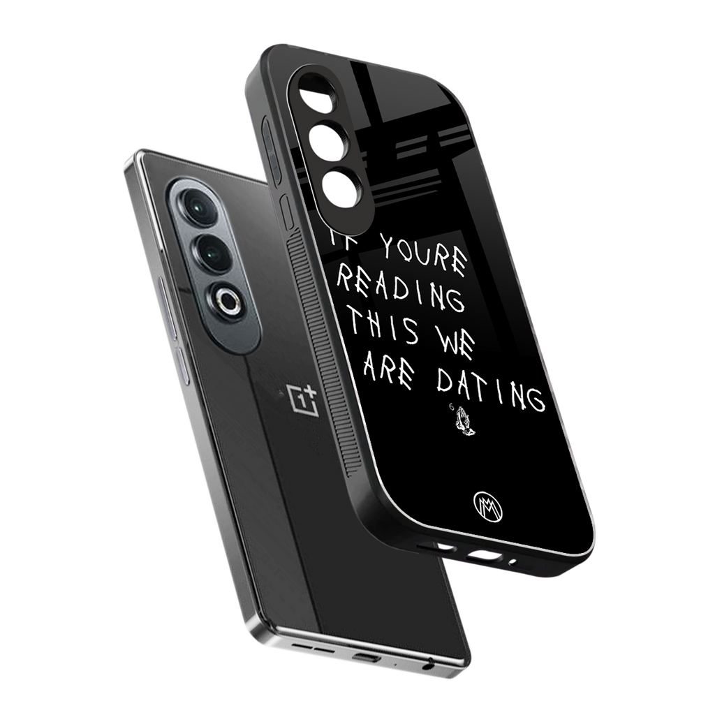 we are dating back phone cover | glass case for oneplus nord ce 4