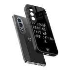 we are dating back phone cover | glass case for oneplus nord ce 4