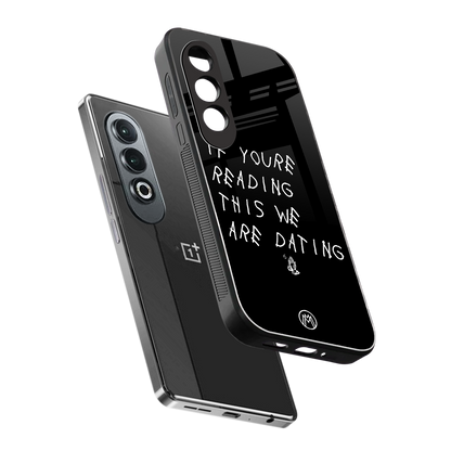 we are dating back phone cover | glass case for oneplus nord ce 4