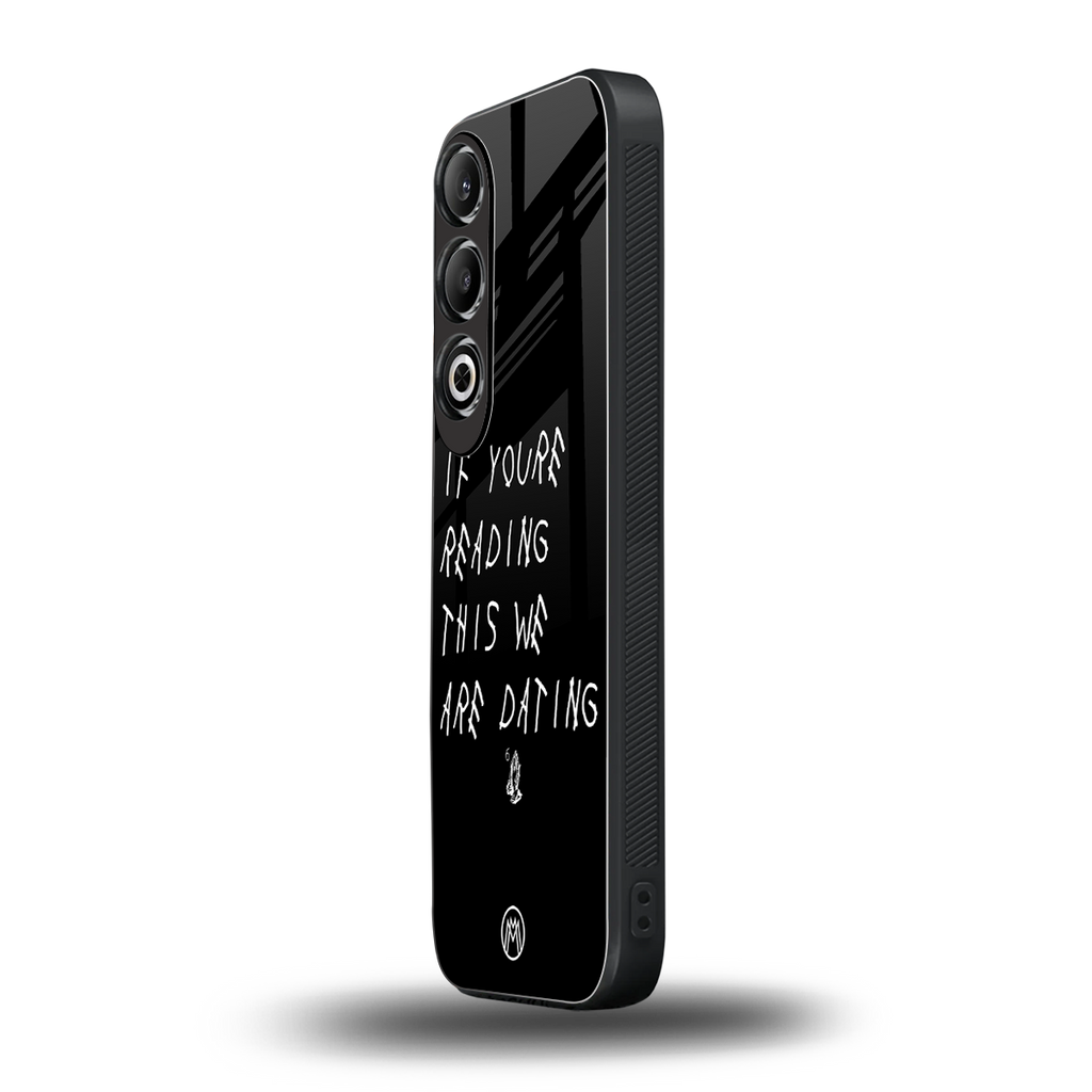 we are dating back phone cover | glass case for oneplus nord ce 4
