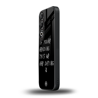 we are dating back phone cover | glass case for oneplus nord ce 4