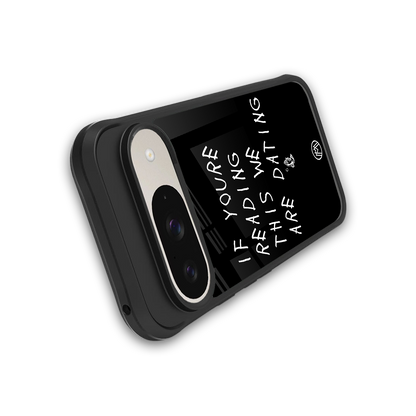 we are dating back phone cover | glass case for google pixel 9