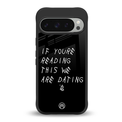 we are dating back phone cover | glass case for google pixel 9 pro