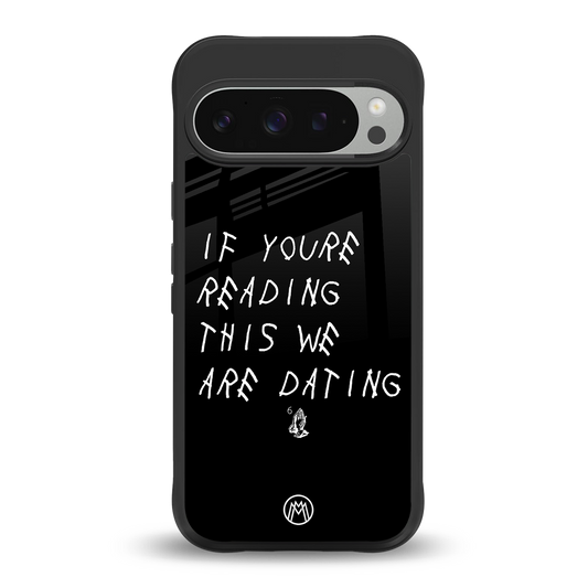 we are dating back phone cover | glass case for google pixel 9 pro