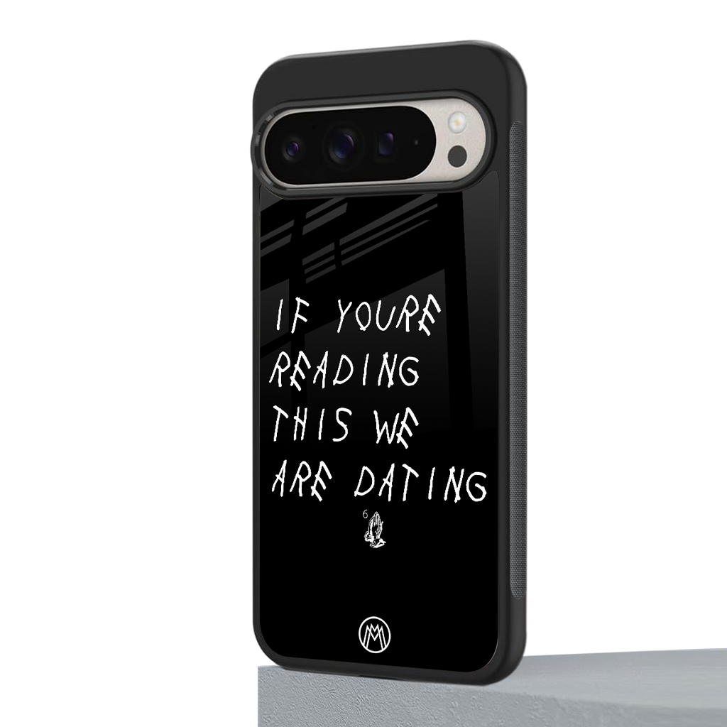 we are dating back phone cover | glass case for google pixel 9 pro