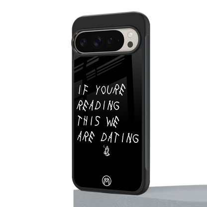 we are dating back phone cover | glass case for google pixel 9 pro xl