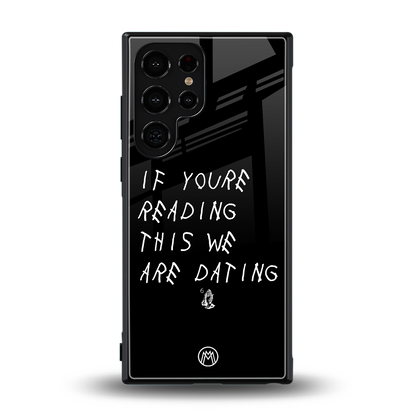 we are dating back phone cover | glass case for samsung galaxy s24 ultra