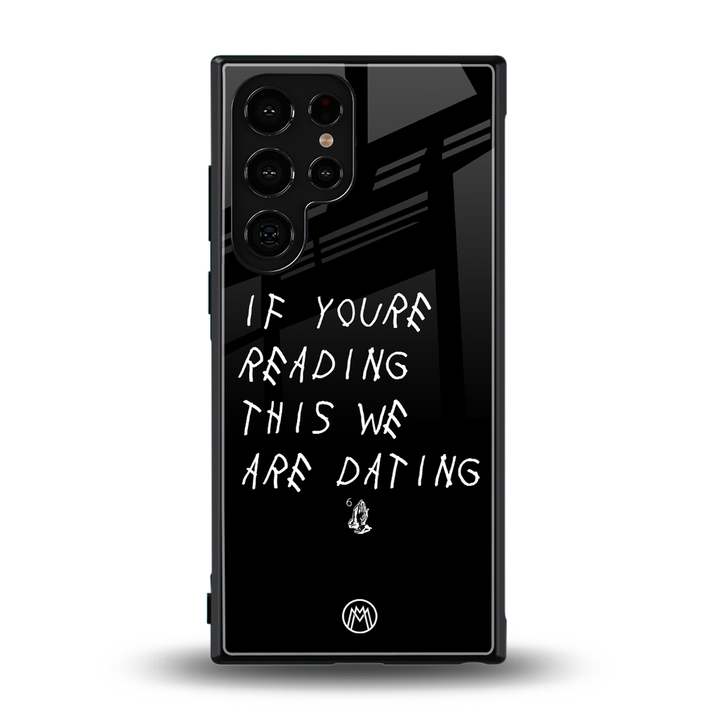 we are dating back phone cover | glass case for samsung galaxy s23 ultra
