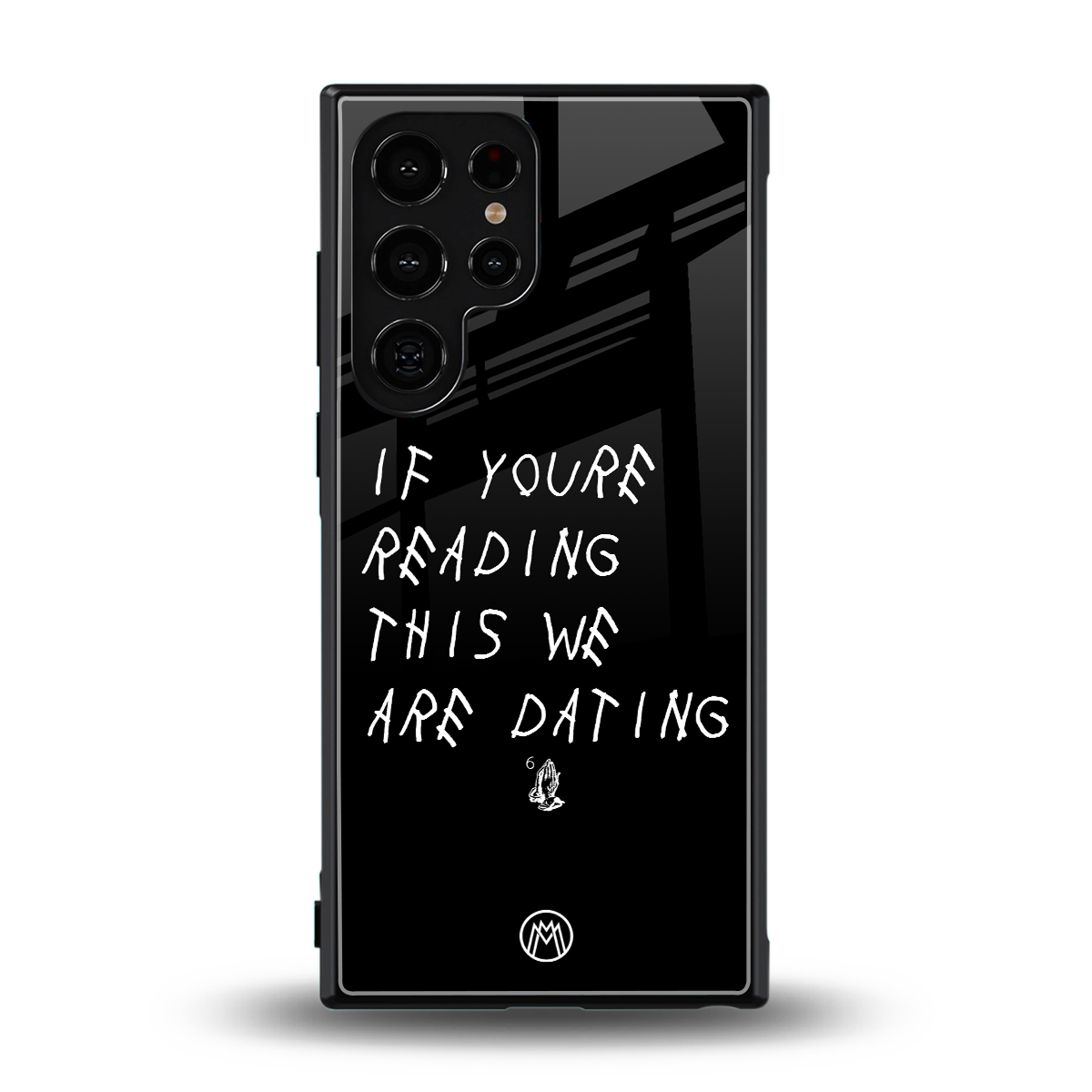we are dating back phone cover | glass case for samsung galaxy s23 ultra