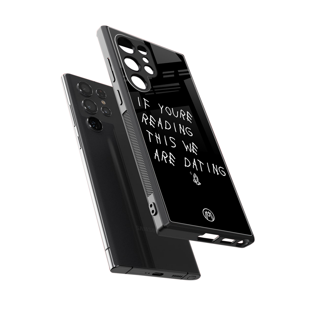 we are dating back phone cover | glass case for samsung galaxy s23 ultra