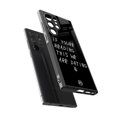 we are dating back phone cover | glass case for samsung galaxy s23 ultra