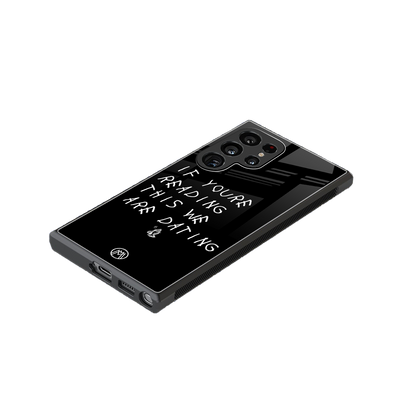 we are dating back phone cover | glass case for samsung galaxy s23 ultra