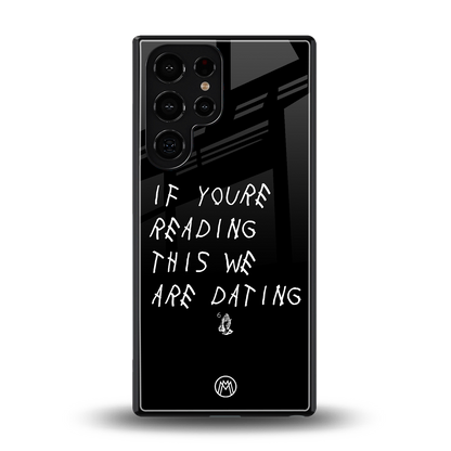 we are dating back phone cover | glass case for samsung galaxy s25 ultra