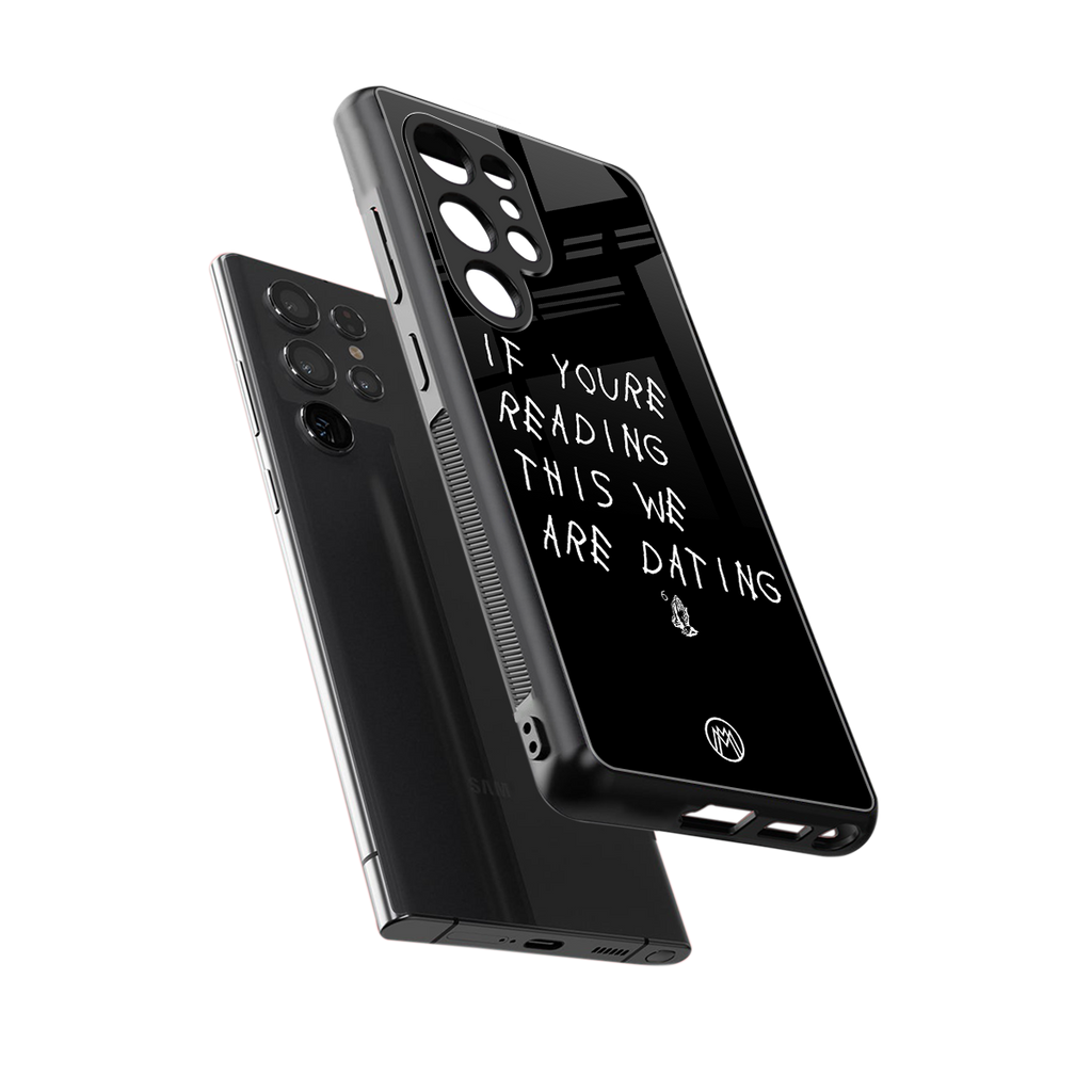 we are dating back phone cover | glass case for samsung galaxy s25 ultra