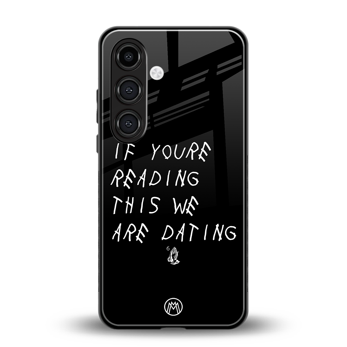 we are dating back phone cover | glass case for samsung galaxy s24 plus