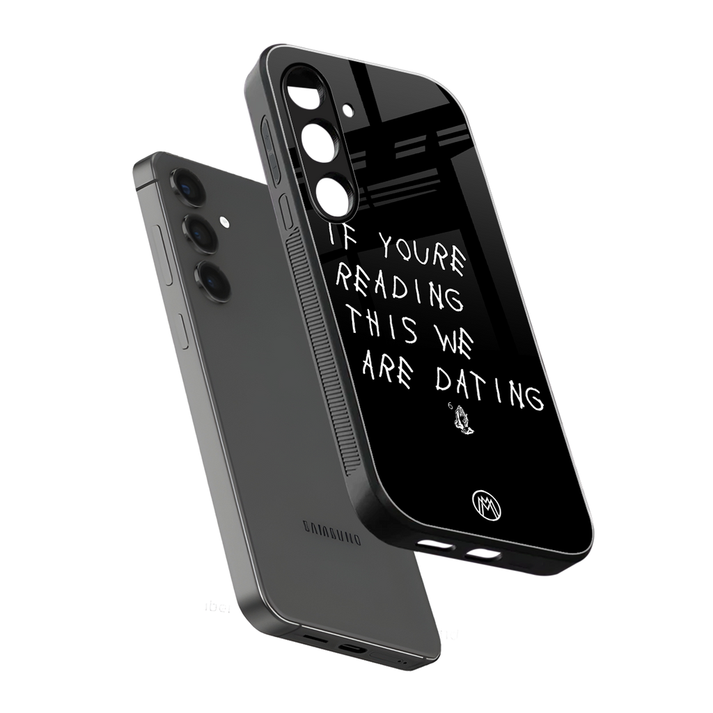 we are dating back phone cover | glass case for samsung galaxy s24