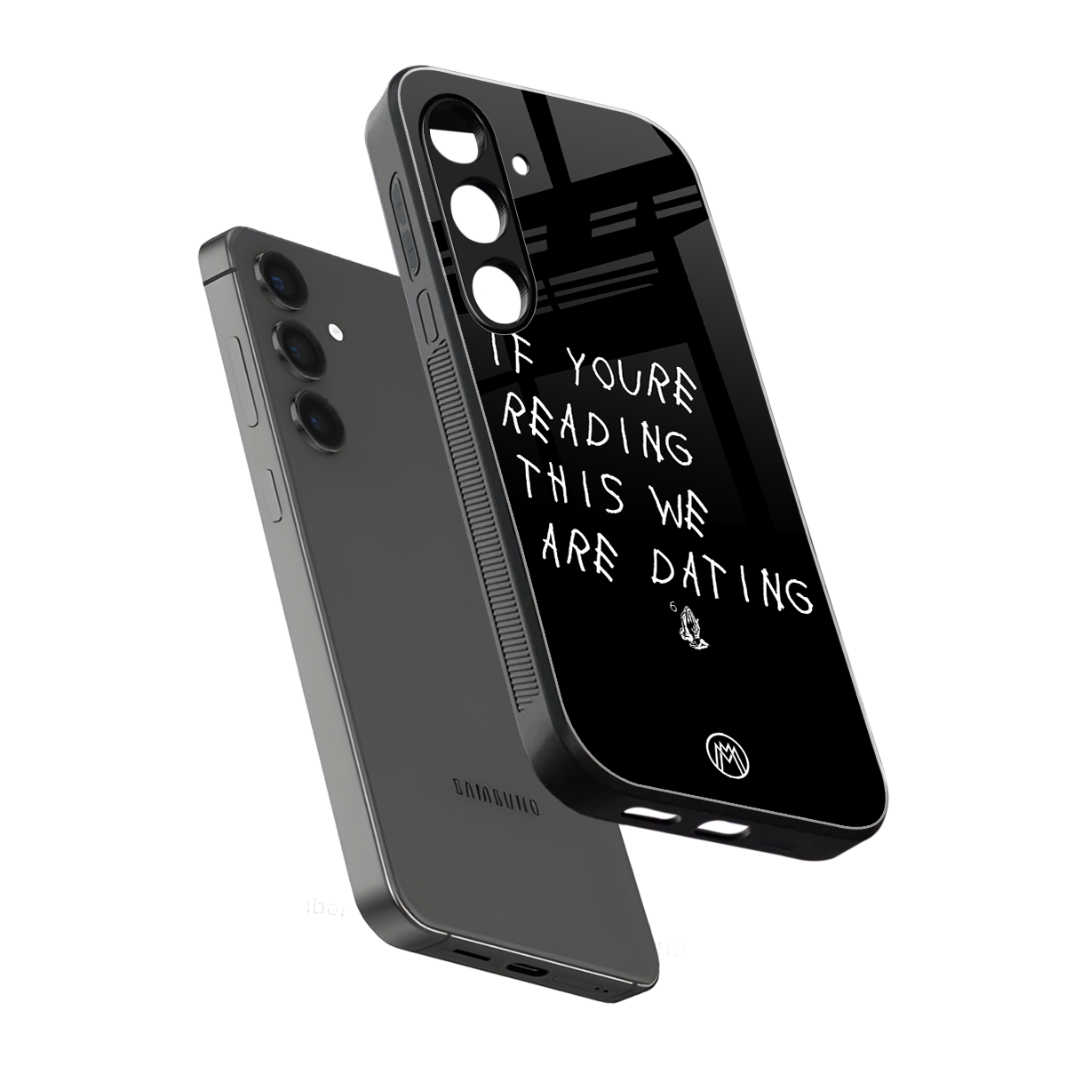 we are dating back phone cover | glass case for samsung galaxy s23