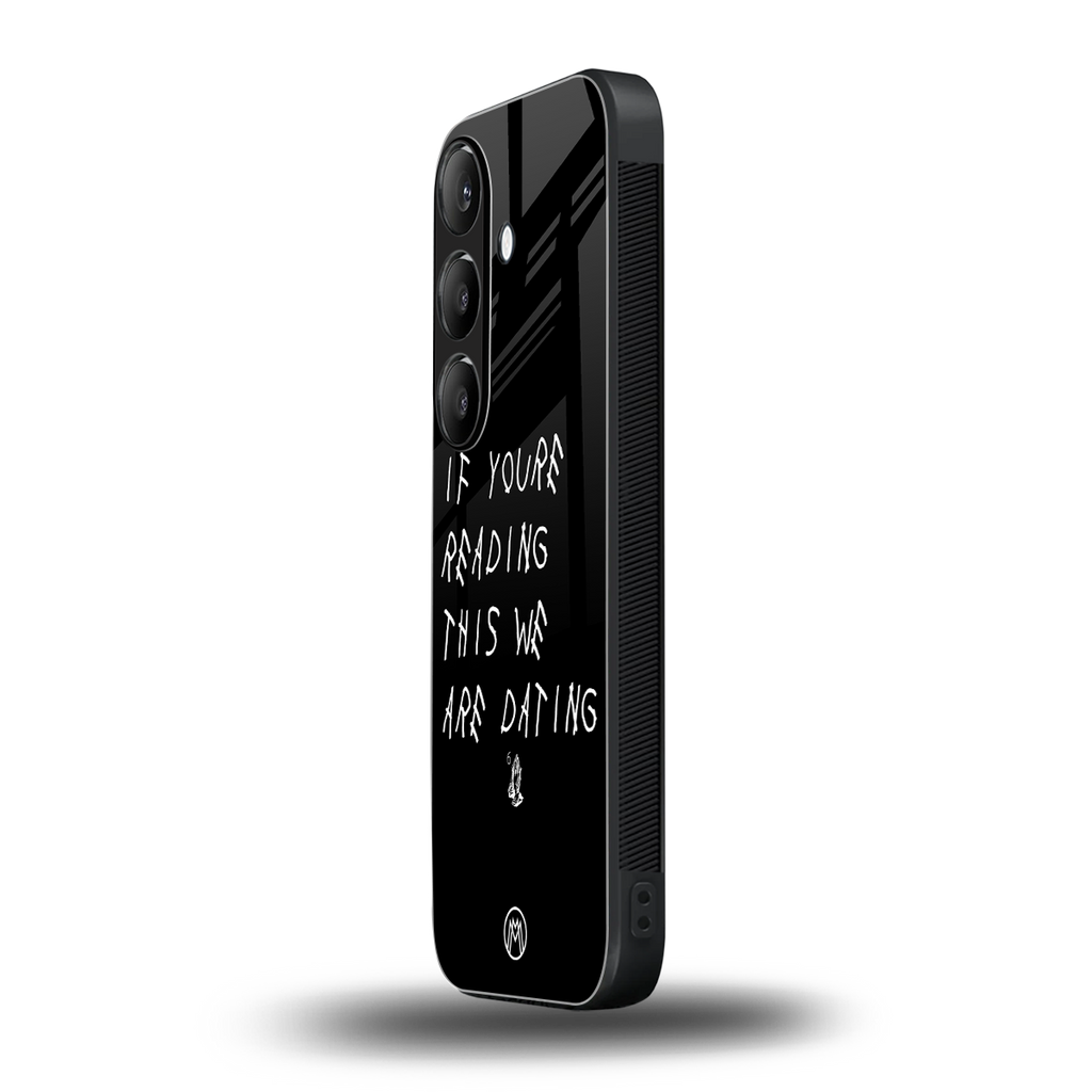we are dating back phone cover | glass case for samsung galaxy s24 fe
