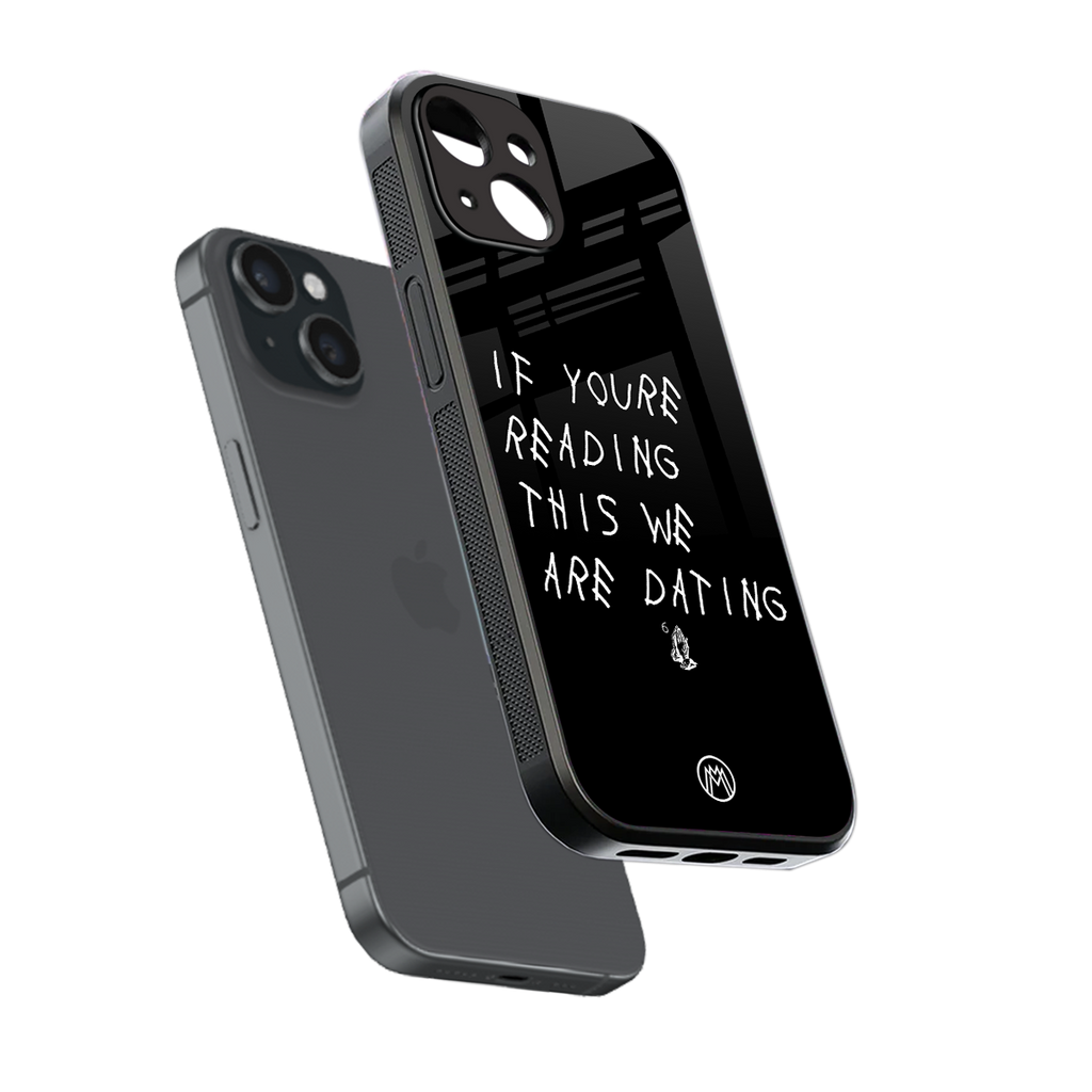 we are dating back phone cover | glass case for iphone 15