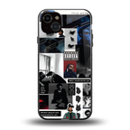 weeknd blend back phone cover | glass case for iphone 14 plus