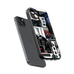 weeknd blend back phone cover | glass case for iphone 14 plus