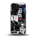weeknd blend back phone cover | glass case for iphone 14 pro max