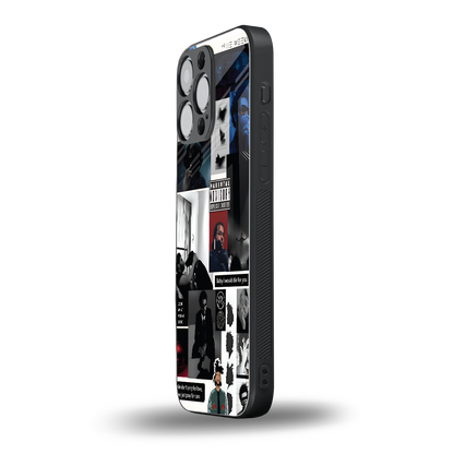 weeknd blend back phone cover | glass case for iphone 14 pro max