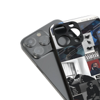 weeknd blend back phone cover | glass case for iphone 16 pro