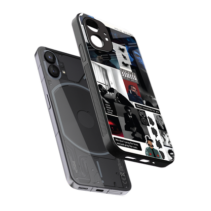 weeknd blend back phone cover | glass case for nothing phone 1