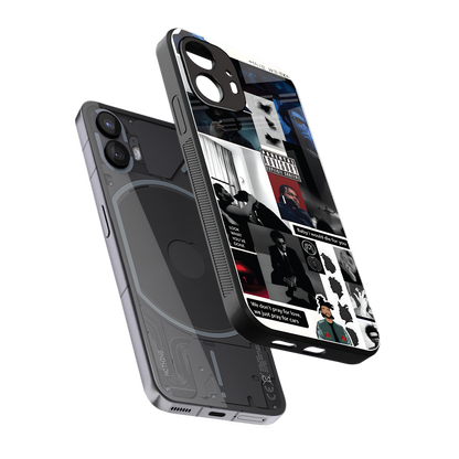 weeknd blend back phone cover | glass case for nothing phone 2