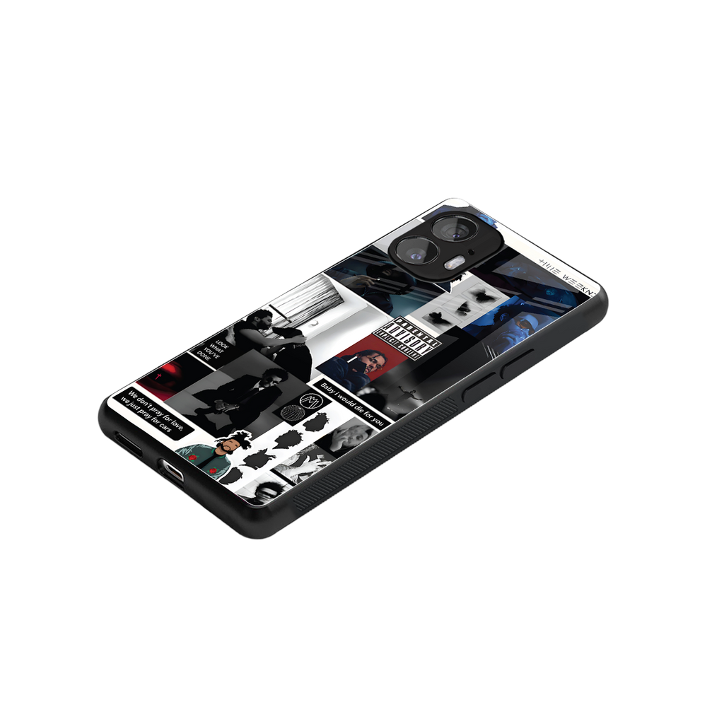 weeknd blend back phone cover | glass case for nothing phone 2
